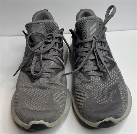 Mens Adidas Alpha 3 Bounce Size 8 Grey Sneakers Hwa 1y3001 Ebay