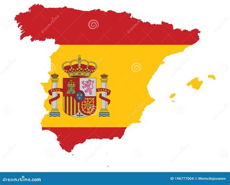 Flag Map Of Spain Stock Vector Illustration Of Suriname 196777004