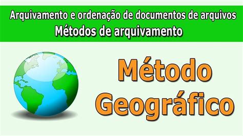 Método de arquivamento método geográfico