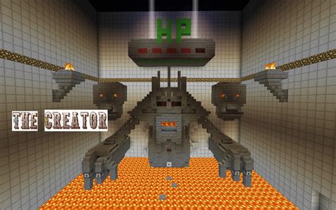 Get a good picture in your head and think about what people would probably like. The Creator - Boss Fight! Minecraft Project