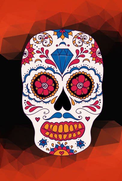 frame with mexican skull girl — stock vector © rvvlada 32476719