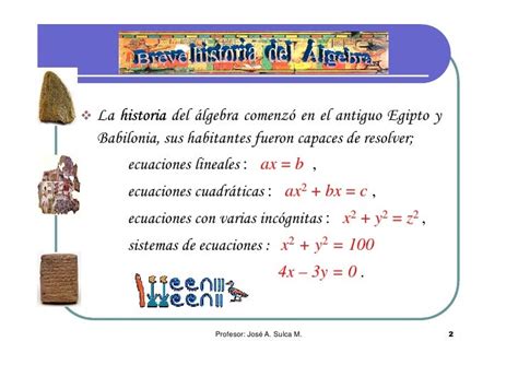 Breve Historia Del Álgebra
