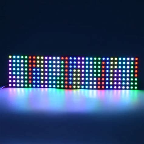 8x32 Pixels Ws2812b Digital Matrix Flexible Led Programmed 8x32 2812