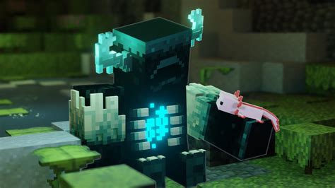 Warden And Axolotl Minecraft Animation Youtube