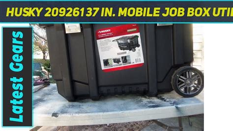 Husky In Mobile Job Box Utility Cart Black Az Review Youtube