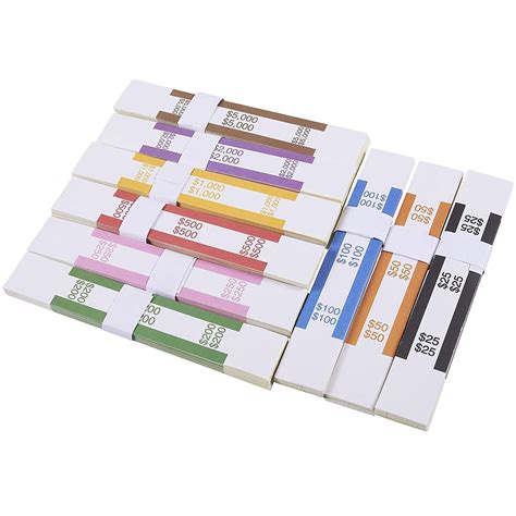 513 results for money straps. 300-Pack Currency Straps, Assorted Bill Wrappers, Money Bands to Organize Bills, ABA Standard ...