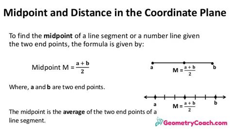 1 7 Midpoint And Distance In The Coordinate Plane