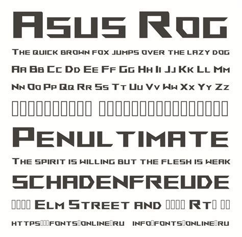 Asus Rog Font