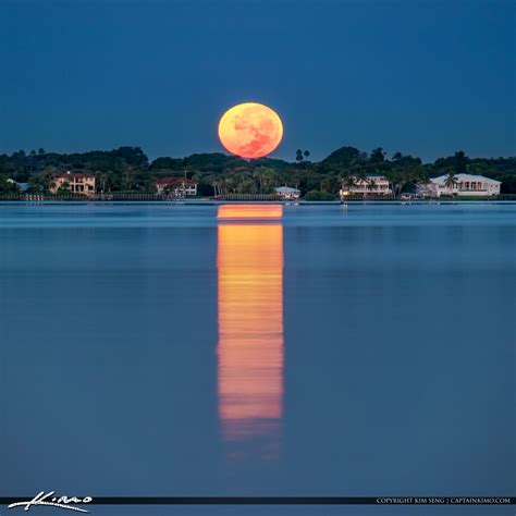 Sewall Point Moonset Over Stuart Waterway Hdr Photography By Captain Kimo