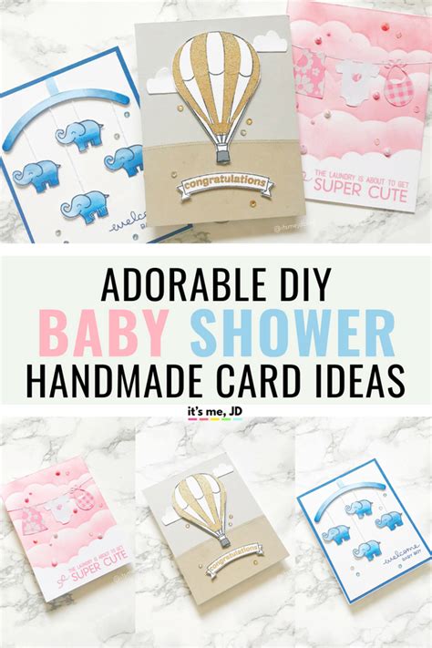 Create cute baby card ideas for girls or boys with adorable pattern paper. 3 Adorable DIY Baby Shower Card Ideas That Anyone Can Do