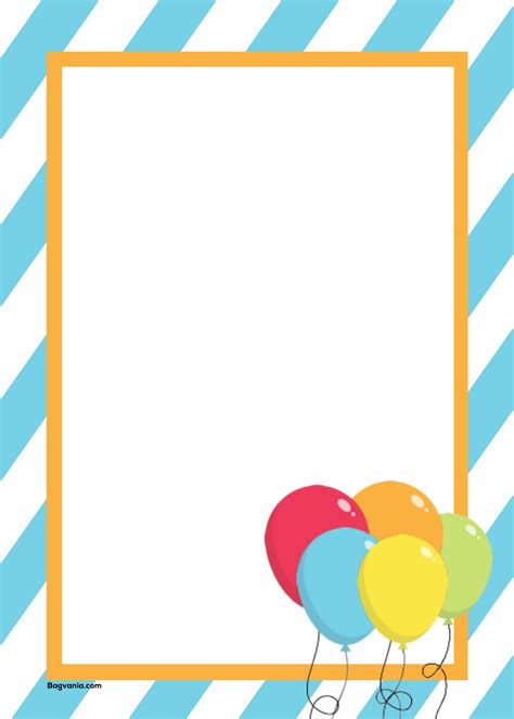 Free Printable Birthday Party Invitations Bagvania Free Printable