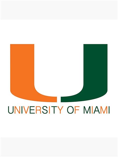 University Of Miami Logo Canvas Print For Sale By Juliaginz914