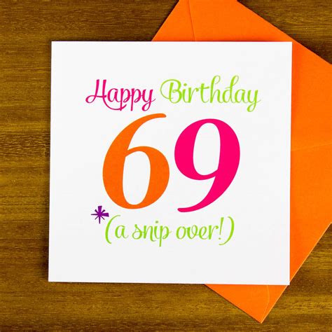 Age 69 A Snip Over Birthday Card By Diana Fegredo Studio