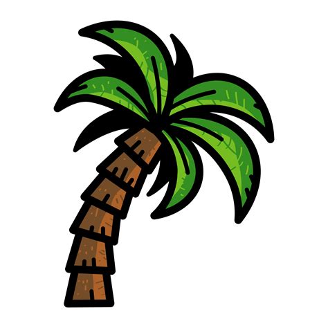 Palm Tree Vector Icon 551334 Vector Art At Vecteezy