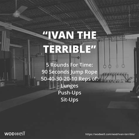 Ivan The Terrible Workout Functional Fitness Wod Wodwell Wod