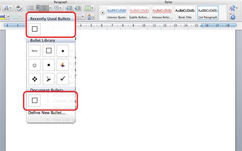 How To Add A Check Box And Custom Bullets In Microsoft Word