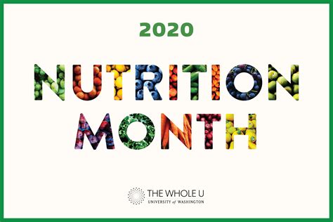 2020 National Nutrition Month | The Whole U