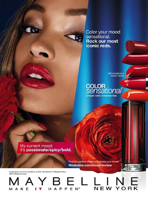 Jourdan Dunn Maybelline New York Cosmetics 2016 Advertisement