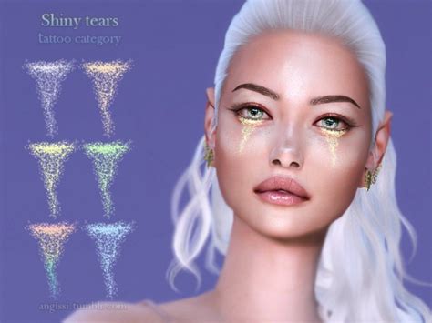 The Sims Resource Shiny Tears Tattoo Category By Angissi Sims 4