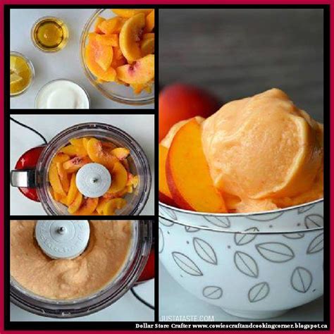 Dollar Store Crafter Minute Healthy Peach Frozen Yogurt