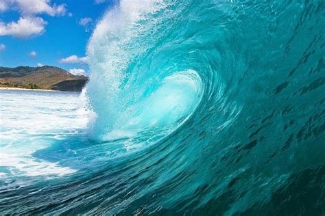 Surfs Up Waves Wallpaper Ocean Surf Blue Wall Art