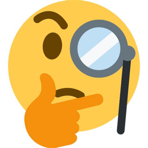 Transparent Emoji Thinking Face