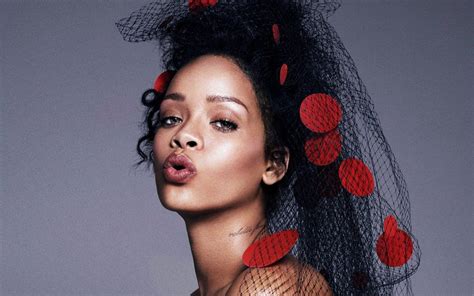 Download Rihanna Topless Elle Photo Shoot Wallpaper
