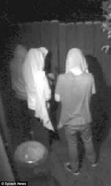 sex tapes among items stolen from lindsay lohan s home as cctv footage shows three suspects