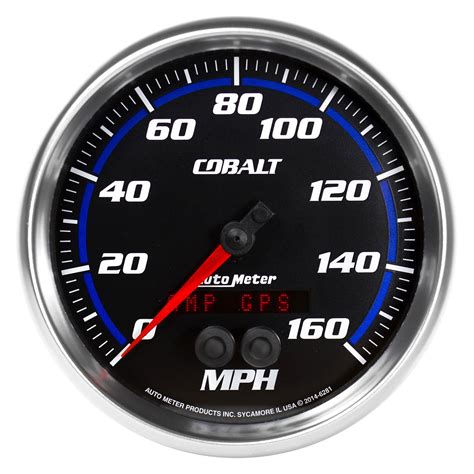 Auto Meter® 6281 Cobalt Series 5 Speedometer Gauge 0 160 Mph