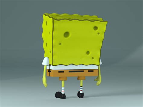 Spongebob Bob Esponja 3d Model Flatpyramid