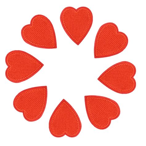 diy red love patches for clothing iron embroidered patch applique iron on patches sewing