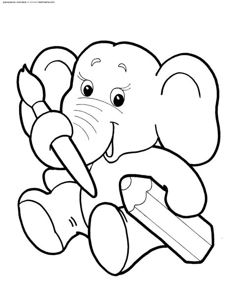 Fichas Imprimibles De Elefantes Para Colorear En Infantil