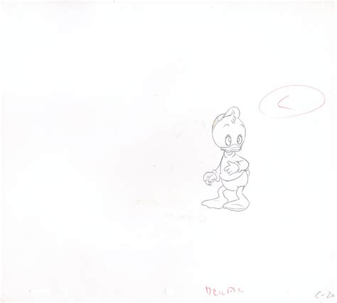 Ducktales Louie Walt Disney Production Animation Cel Drawing Etsy
