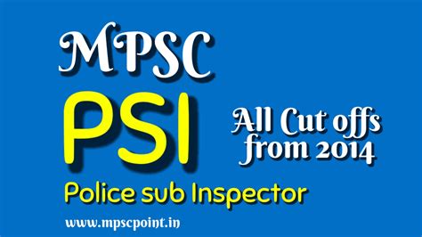 Mpsc Psi Previous Year Cut Off S From