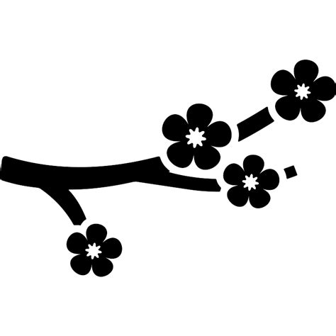 Silhouette Cherry Blossom Flower Svg The Free Images Are Pixel Perfect To Fit Your Design And