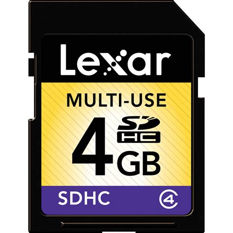 Lexar 4gb Multi Use Sdhc Memory Card Class 4 Lsd4gbasbna Bandh