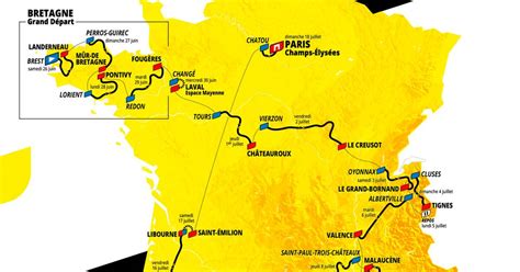 Le Parcours Du Tour De France 2021 Est Connu Cyclisme 7sur7be