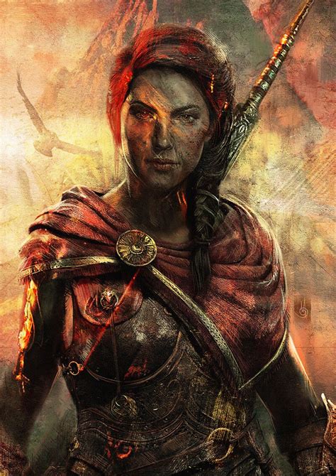 Artstation Kassandra Assassin S Creed Odyssey Murat Gül Assassin S Creed Wallpaper Tribal