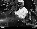 Luigi Fagioli in his Maserati at the 1932 Targa Florio Stock Photo - Alamy