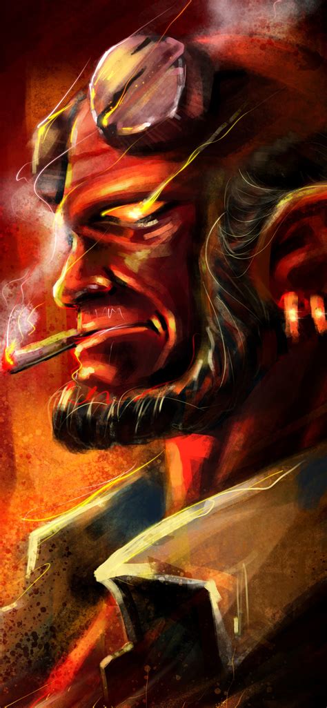 1125x2436 Hellboy Smoking Iphone Xsiphone 10iphone X Hd 4k Wallpapers