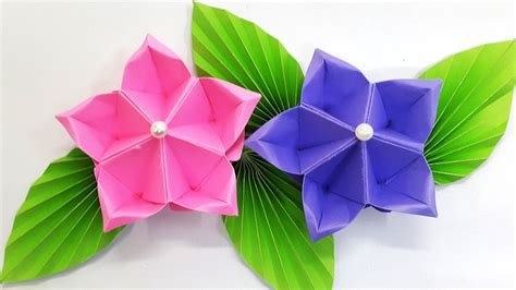 Colors Paper Paper Flower Tutorial Origami Flower Amazing And Easy
