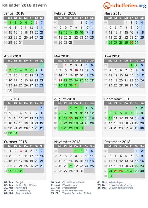 In bayern gibt es folgende, gesetzliche feiertage 2021, die man sich gleich in seinen kalender eintragen sollte. Kalender 2018 + Ferien Bayern, Feiertage