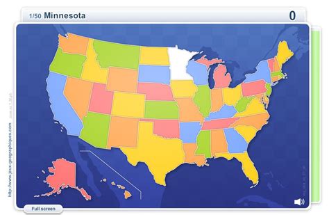 Interactive Map Of The Usa States Of Usa Geography Map Games Mapas