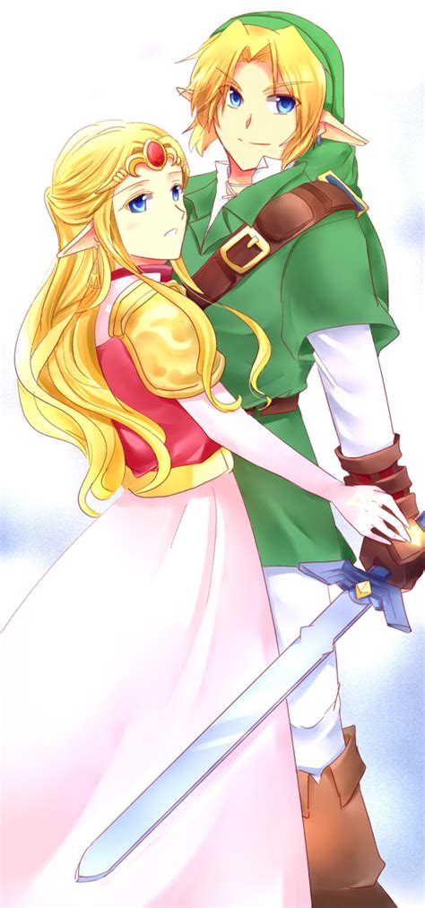 Link And Princess Zelda The Legend Of Zelda And More Drawn By Kaidou Mitsuki Danbooru