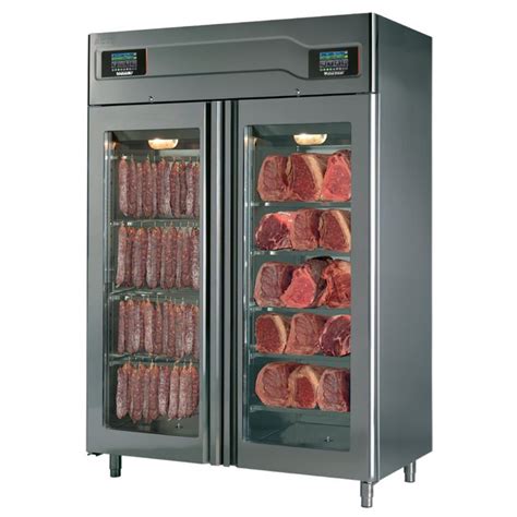 Maturmeat Glass Door Stainless Steel Meat Aging And Curing Cabinet