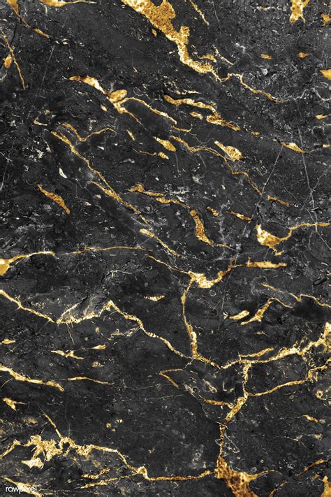 Gray And Gold Marble Textured Background Free Image By