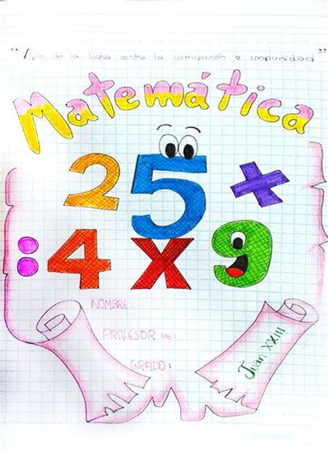 Portadas De Matematicas Para Colorear Recursos Educativos Para Maestros