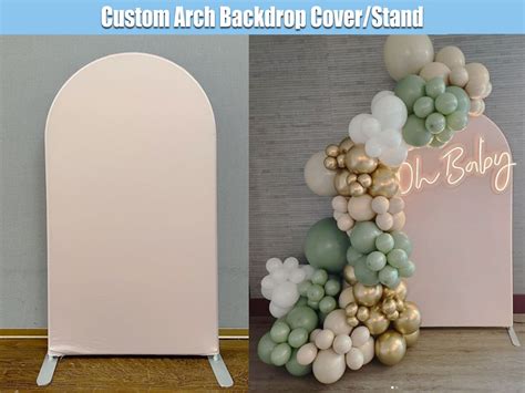 Nude Arch Chiara Backdrop Balloons Arched Stand White Custom Etsy UK