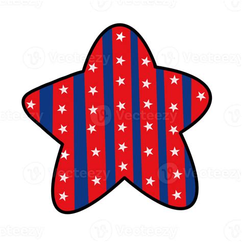 4th Of July Star 25320781 Png