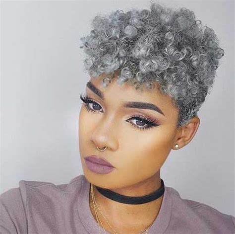 Thick, wavy, curly natural grey hair. These Days Most Popular Short Grey Hair Ideas